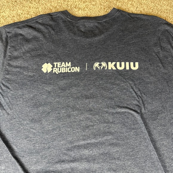 UNIQUE Kuiu Disaster Response Team Rubicon Men's Heather Blue T-shirt XXL - Picture 4 of 4